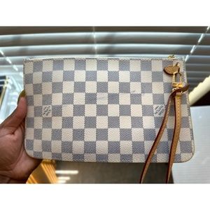 Louis Vuitton Damier Azur Pochette Wristlet